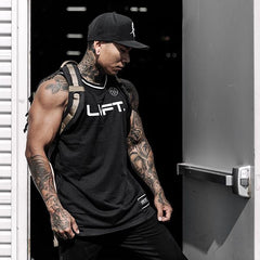 regata masculina de secagem rápida fitness