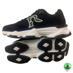 Tênis R Preto Branco White Black 2