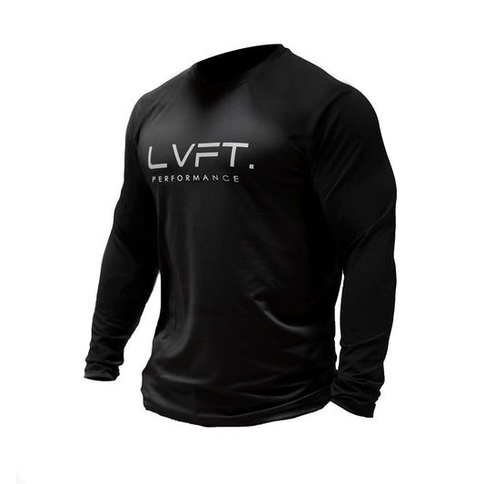 camisa de manga comprida absorvente de suor fitness