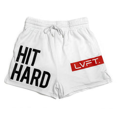 calça fitness respirável de secagem rápida masculina com estampa ''HIT HARD''