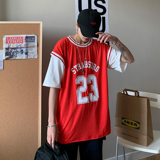 camisa de basquete estilo streetwear
