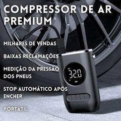 Bomba de Ar Inteligente para Carro com Display Digital: Versátil e Portátil