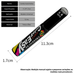 Kit de Reparo de Arranhões para Carro - Caneta de Retoque para Pintura, Removedor Profundo de Arranhões