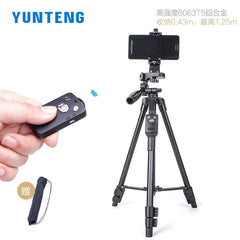 tripé com controle remoto Bluetooth Yunteng 5208 telefone móvel ao vivo tripé portátil selfie frame rig suporte triângulo