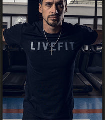 Camiseta fitness masculina gola redonda