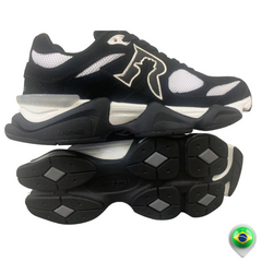 Tênis R Preto Branco White Black