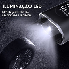 Bomba de Ar Inteligente para Carro com Display Digital: Versátil e Portátil