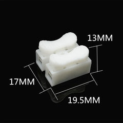 Nenhum conector rápido do fio do cabo da solda, nenhum bloco terminal do parafuso, braçadeira da mola, 1P, 2P, 20 PCes, 50 PCes