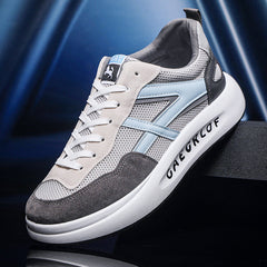 sapatos masculinos de malha de sola reta estilo high street