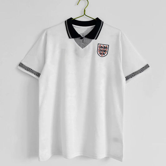 camisa de time de futebol da seleção Inglesa com gola estilo tailandes