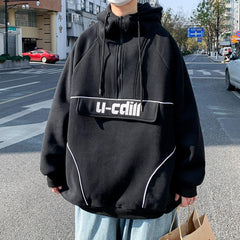 Suéter masculino klein design sentido nicho meio zíper