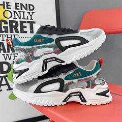 tenis de sola grossa antiderrapante estilo high street