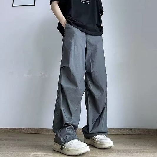 calças largas masculinas estilo streetwear