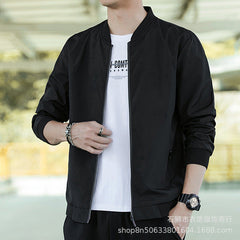 jaqueta larga com ziper e bolso