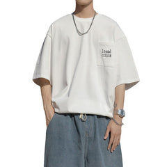 camiseta masculina marca na moda larga estilo streetwear