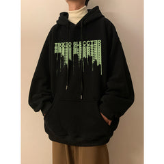 moletom com capuz masculino de Outono e inverno com estampa estilo high street