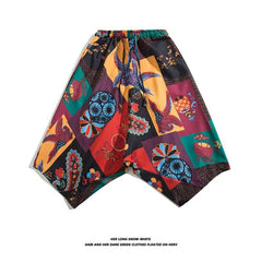 shorts colorido estilo fino casual