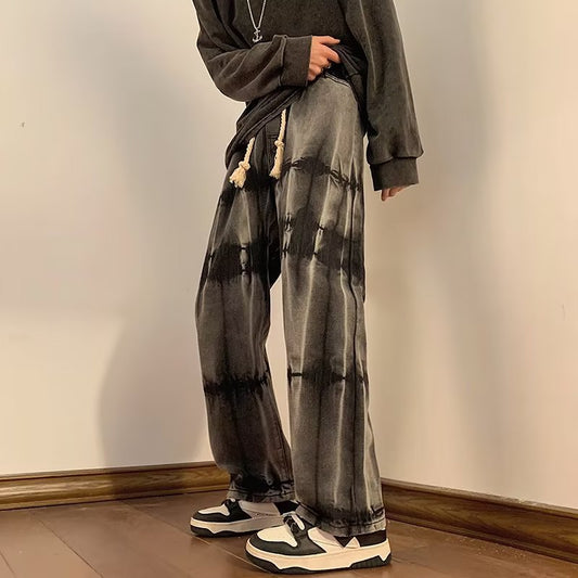 calça reta masculina estilo streetwear