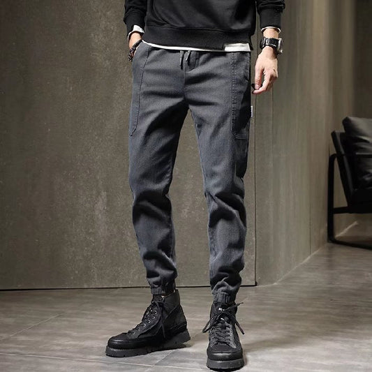 calça masculina estilo militar com alça pra amarrar