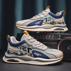 Sapatos masculinos esportivo de malha respiravel estilo high street