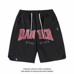 Shorts masculinos de verão, calças de cinco pontas, calças de praia soltas da moda, calças esportivas de basquete
