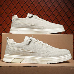 Sapatos de pano masculino de sola reta estilo high street