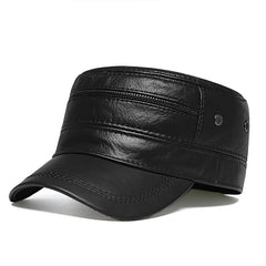 Chapéu de couro genuíno masculino