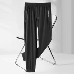 calças retas de nailon masculina