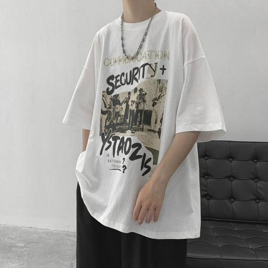 camisa larga unissex com desenhos