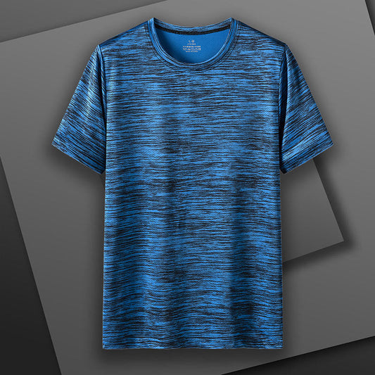 camisa estilo mar listrado com gola larga