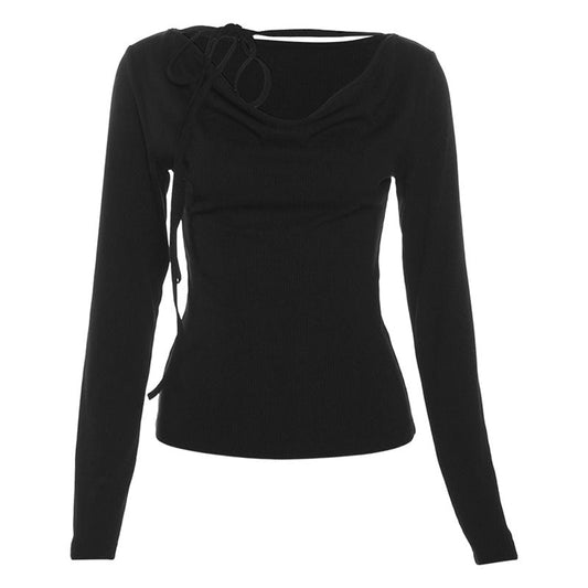 camisa de manga comprida estilo high street