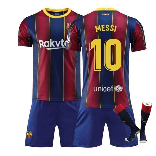camisa de time de futebol do clube Barcelona FC com nome do Messi versão Tailandes