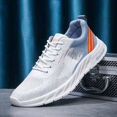 Tênis de corrida de verão masculinos de malha respiravel