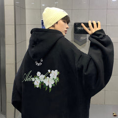 moletom com capuz masculino seção grossa