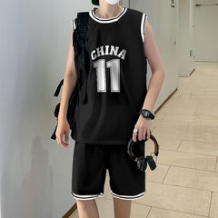 conjunto de roupa de basquete esportiva estilo high street