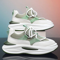 sapatos esportivo antiderrapantes de sola grossa respirável masculino