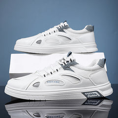 sapatos esportivos de malha e sola reta estilo high street