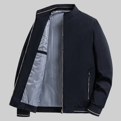 jaqueta masculina casual com bolsos