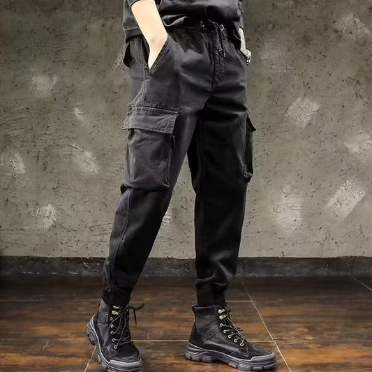 calça masculina estilo cargo high street