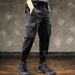 calça masculina estilo cargo high street