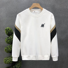 moletom largo masculino com '''M'' estampado high street