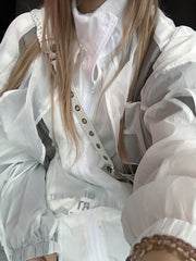 corta vento fina unissex com bolso