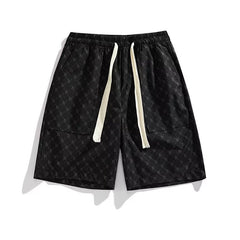 shorts estilo americano trendy marca de verão soltos retrô shorts esportivos casuais