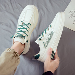 sapatos casuais de couro masculinos estilo high street