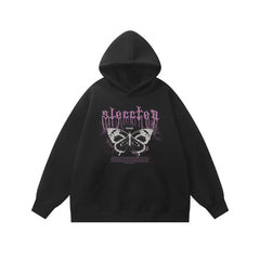 moletom masculino com borboleta estampada estilo high street