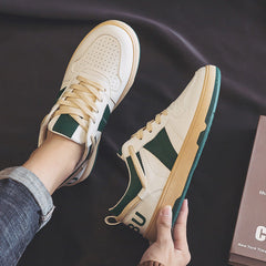 sapatos esportivos masculinos estilo high street de sola reta