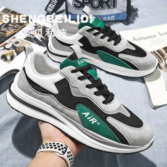 Sapatos esportivos para homens outono respirável de malha high street
