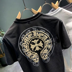 camisa streetwear larga com estampa nas costas