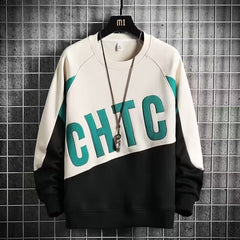 moletom largo masculino com cor gradiente streetwear