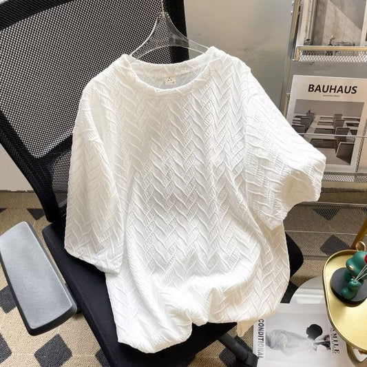 camisa larga masculian estilo waffle